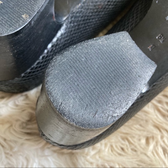 Vintage Yves Saint Laurent Black block heels 8.5 - Picture 8 of 9